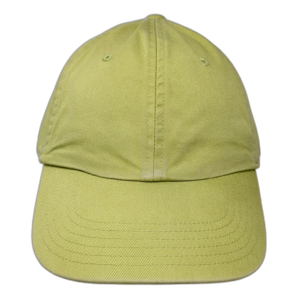 Gap Baseball Cap Green M Slideback Cotton Blank Curved Brim Plain Solid Hat